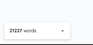 A word count display shows a total of 21,227 words.
