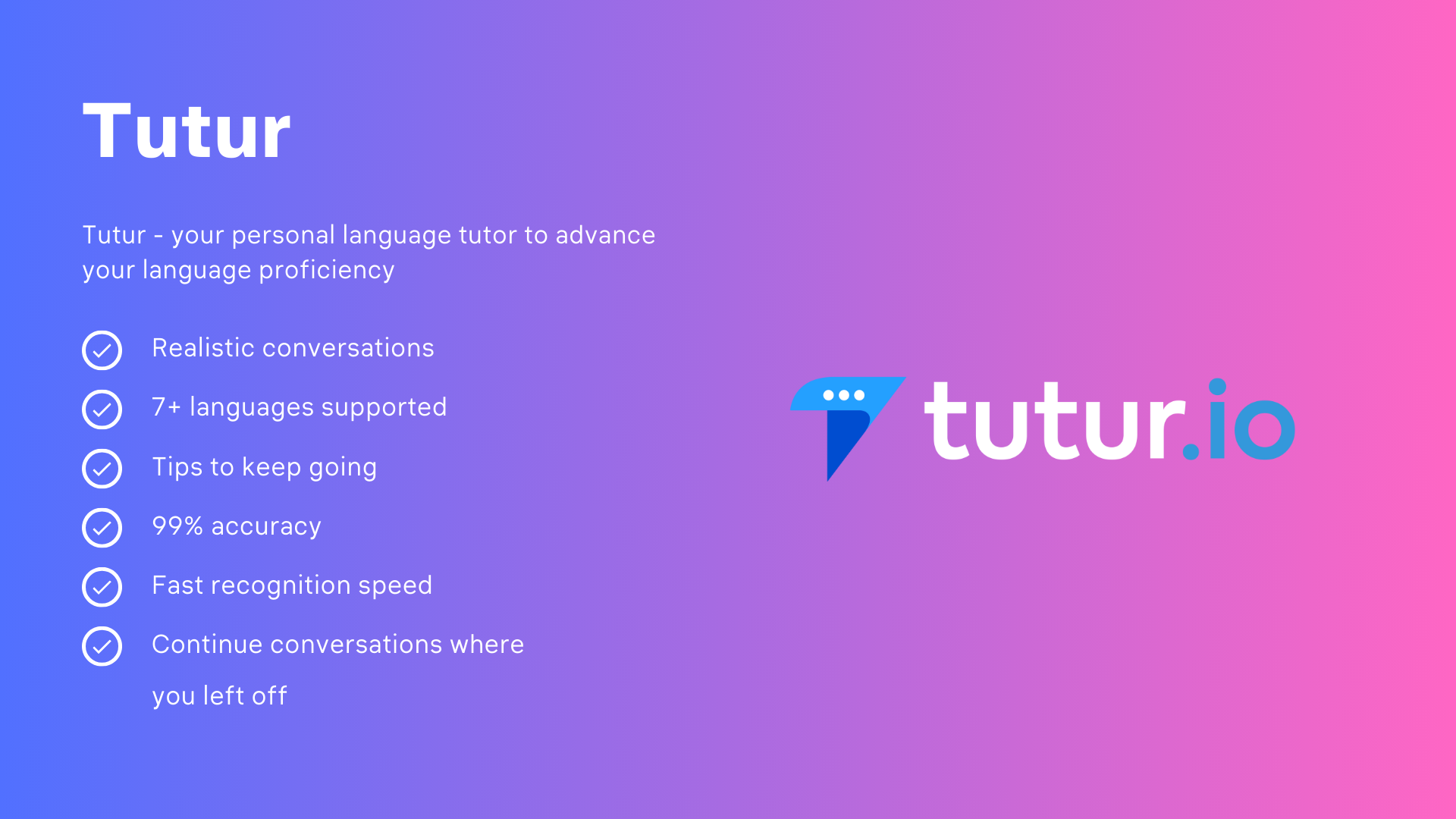 Tutur: Advancing language fluency with AI