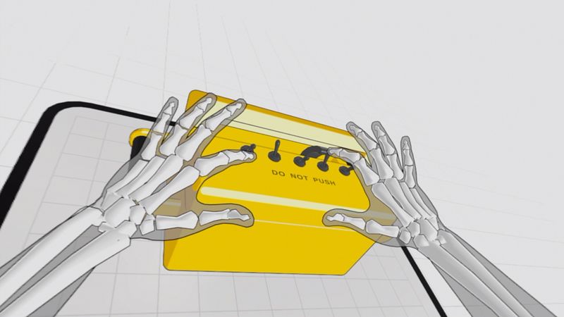 Screenshot of Hand Physics Lab