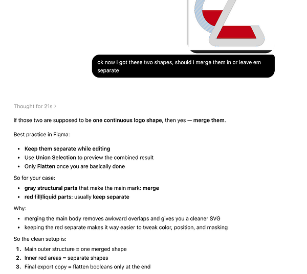 A colorful digital illustration showing subtraction represented by overlapping shapes, union of shapes, and an edited SVG graphic with Figma interface around.
