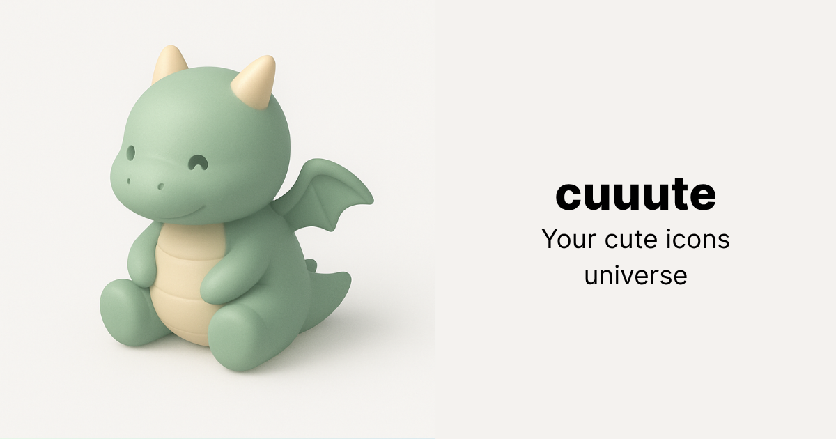 cuuute: Generate cute 3D icons