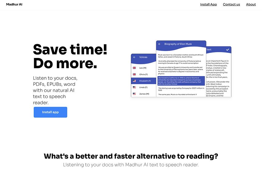 Madhur AI text to speech