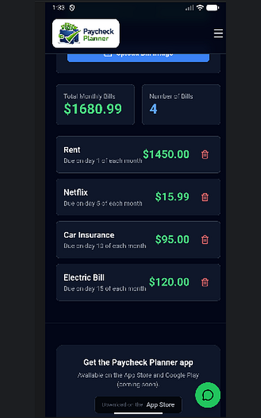 Paycheck Planner