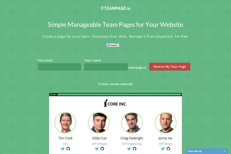 TeamPage.io