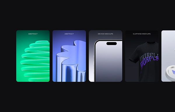 The image features a series of design cards showcasing various mockups for Morflax Studio.