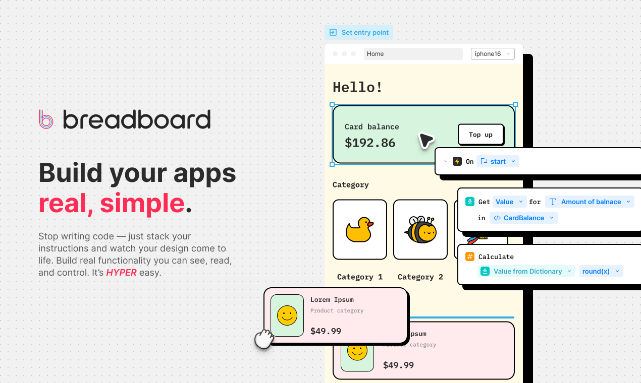 Breadboard: The modern HyperCard—build apps using design | BetaList