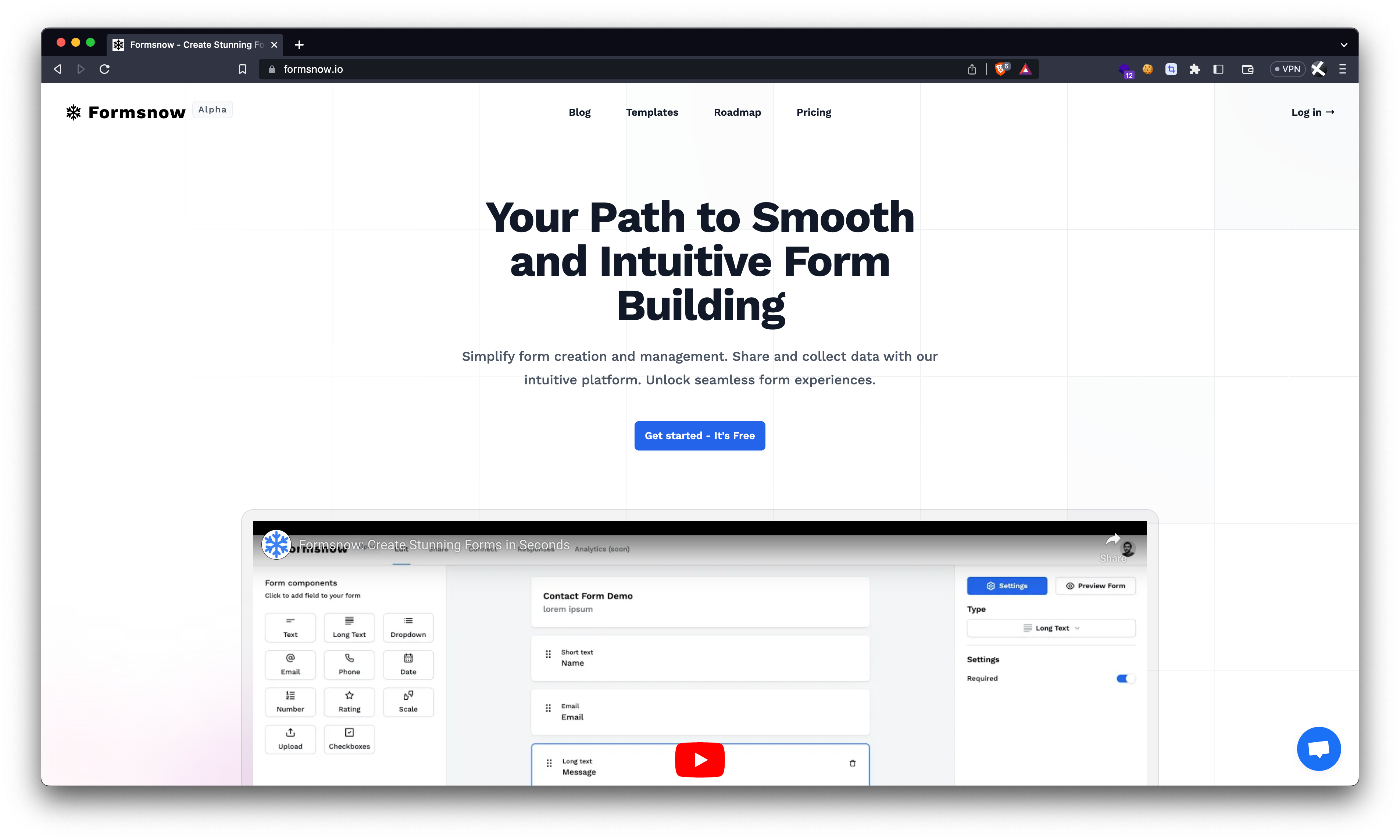 formsnow-simplify-form-building-and-data-management-betalist