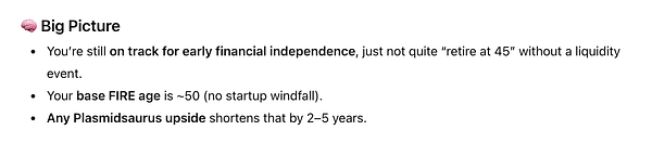 A dashboard screen of a cryptocurrency portfolio tracker showing balances, values, and prices of various coins connected to Kubera and ChatGPT.