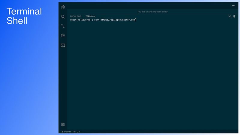 Screenshot of Code - Editor Git and Terminal