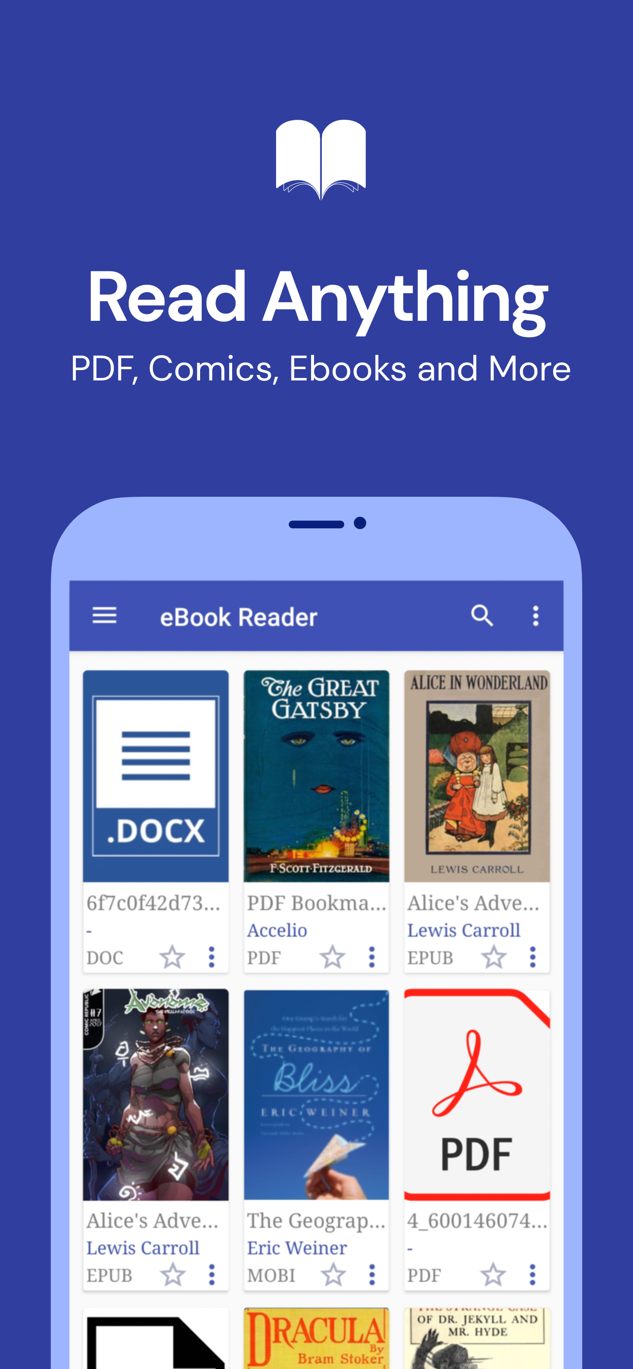 Book Reader Read eBooks, PDFs, EPUB, Docs, Novels, Manga & BetaList