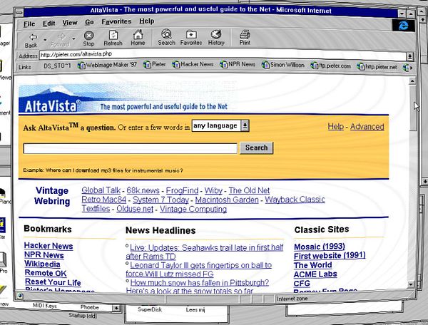 Screenshot of a webpage displaying text blocks in colored div sections with a basic CSS stylesheet.
