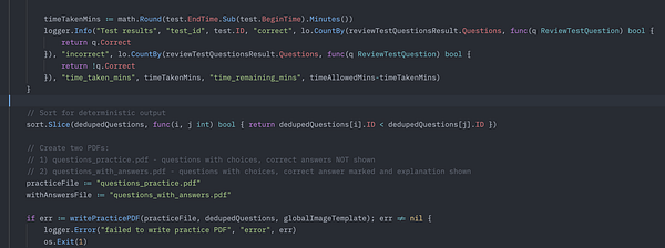 Screenshot of a practice test interface showing multiple-choice questions for a pilot written exam.