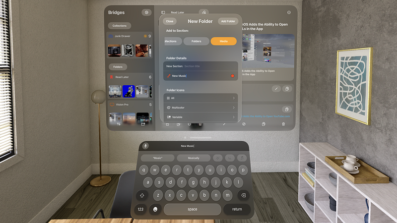 Screenshot of Bridges - Link Formatting
