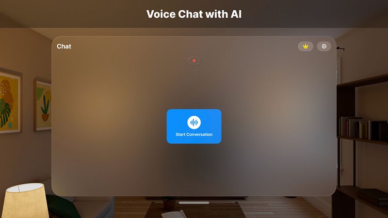 Screenshot of Voice AI Chatbot by Oliver