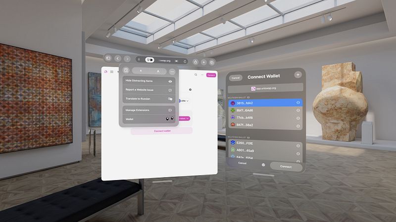 Screenshot of Big Wallet for Safari