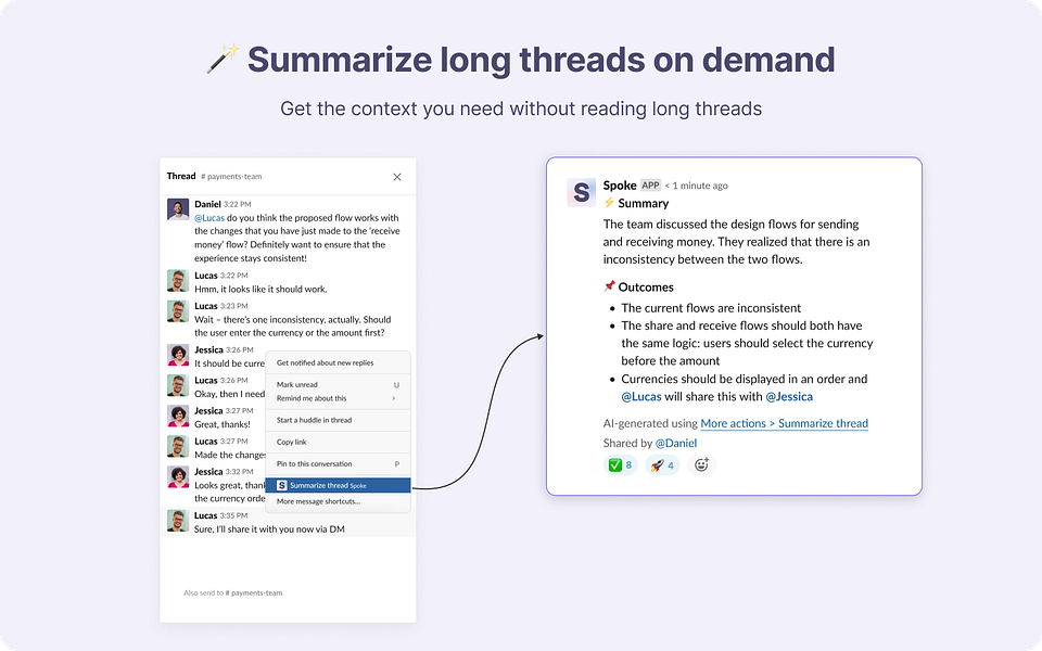 Spoke.ai Slack Summarization