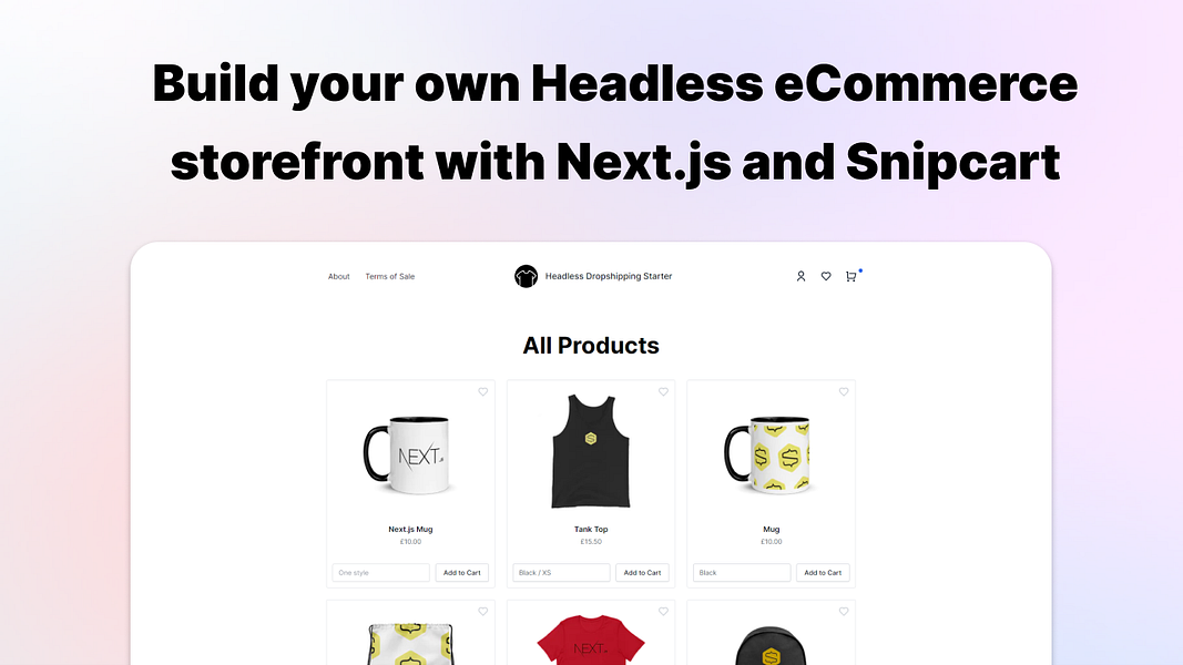 Headless Dropshipping Starter