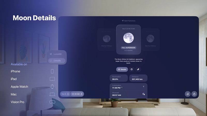 Screenshot of Moonlitt: Moon Phase Tracker