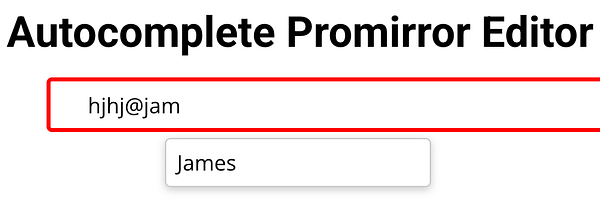 The image displays an interface for an autocomplete feature in a text editor.