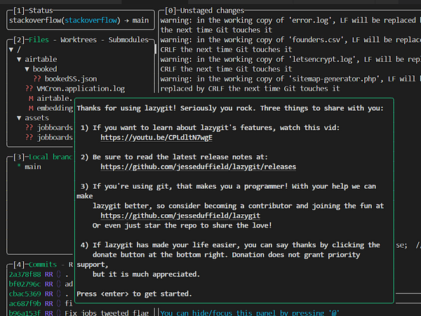 Screenshot of a terminal window displaying the installation process of LazyGit on a macOS system using Homebrew.