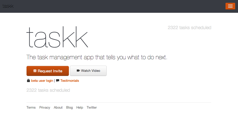 Taskk.it: Task management that tells you what to do next. | BetaList