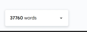 A word count display shows a total of 37,760 words.