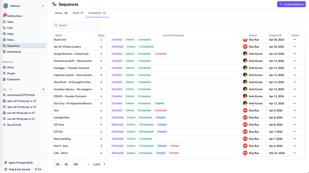toflow.ai – Automate B2B outbound with AI agents on email, LinkedIn, and WhatsApp visual 4
