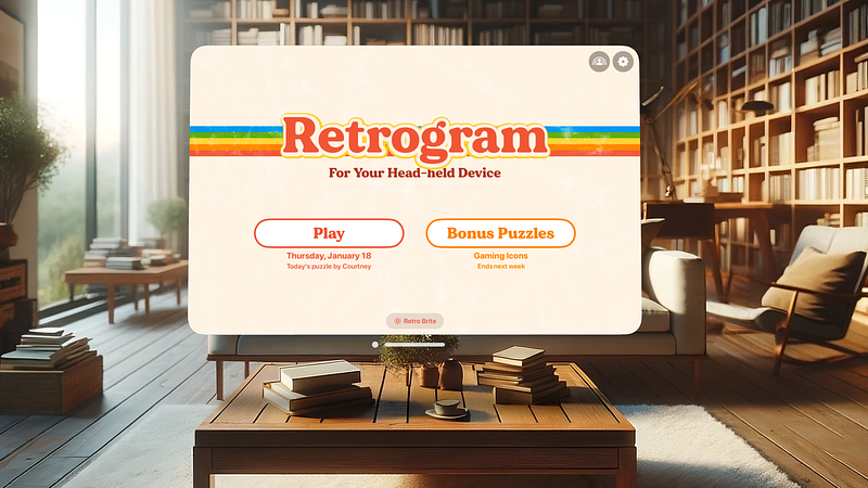 Screenshot of Retrogram