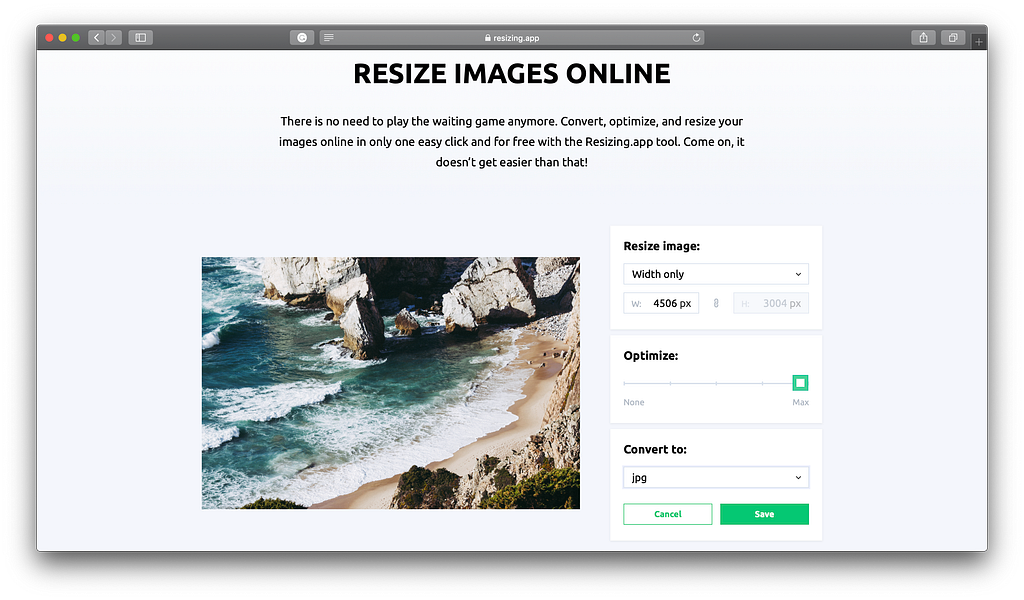 Resizing.app
