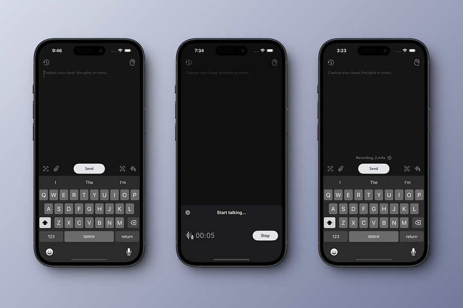 SupaSend - Note to self