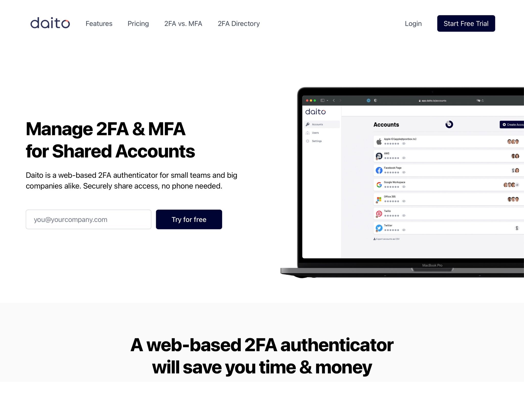 Daito Authenticator: A web-based 2FA authenticator for | BetaList