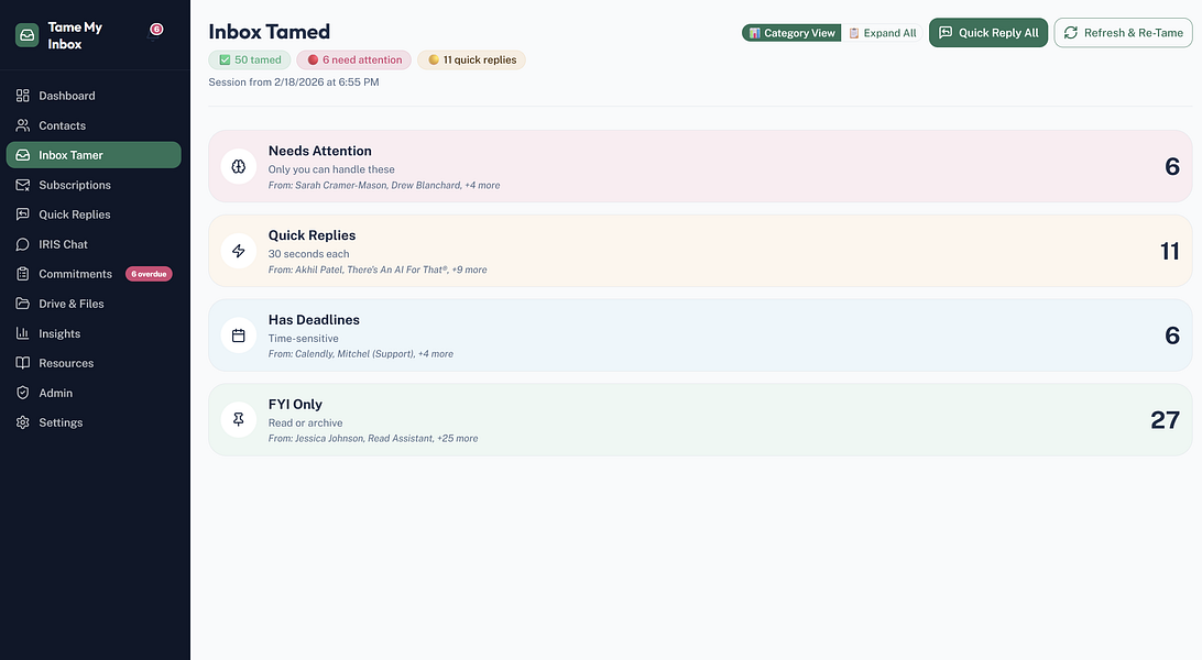 Tame My Inbox