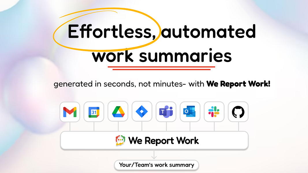 We Report Work