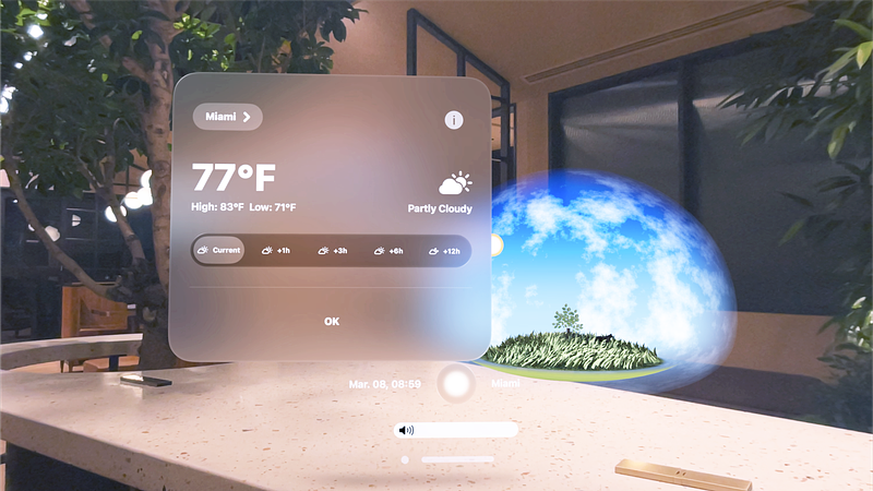 Screenshot of SunnyTune: Sensory Weather App
