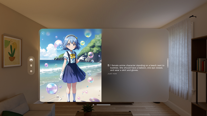 Screenshot of Anime Waifu - AI Art Generator