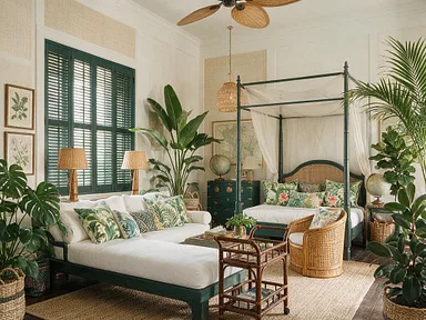 A room in the Tropical style