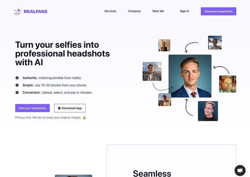 Real Fake Photos: Generate Linked-In, Dating App or | BetaList