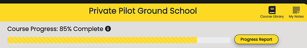 Screenshot of an FAA written exam practice test interface showing a question about landing runway selection.