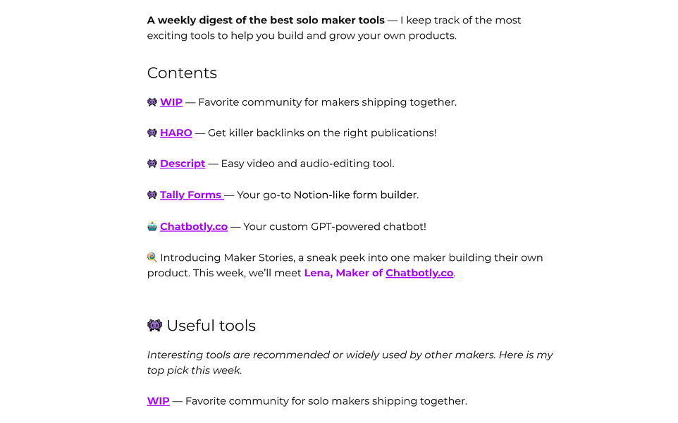 The Solo Maker Stack