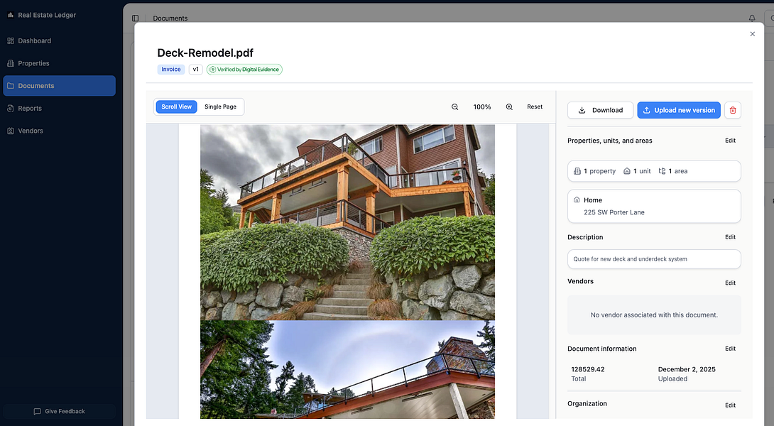 Real Estate Ledger
