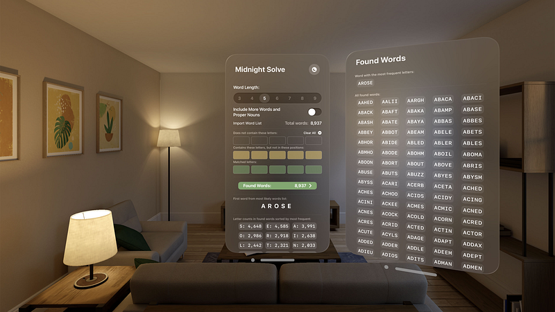 Screenshot of Midnight Solve