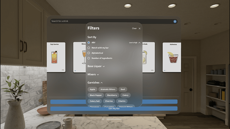 Screenshot of DrinkSmith: Home Bartender