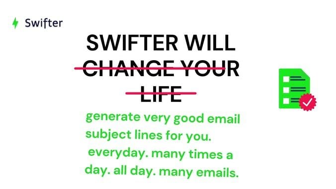 Swifter AI email generator