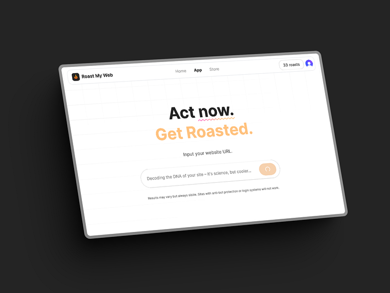 Roast My Web