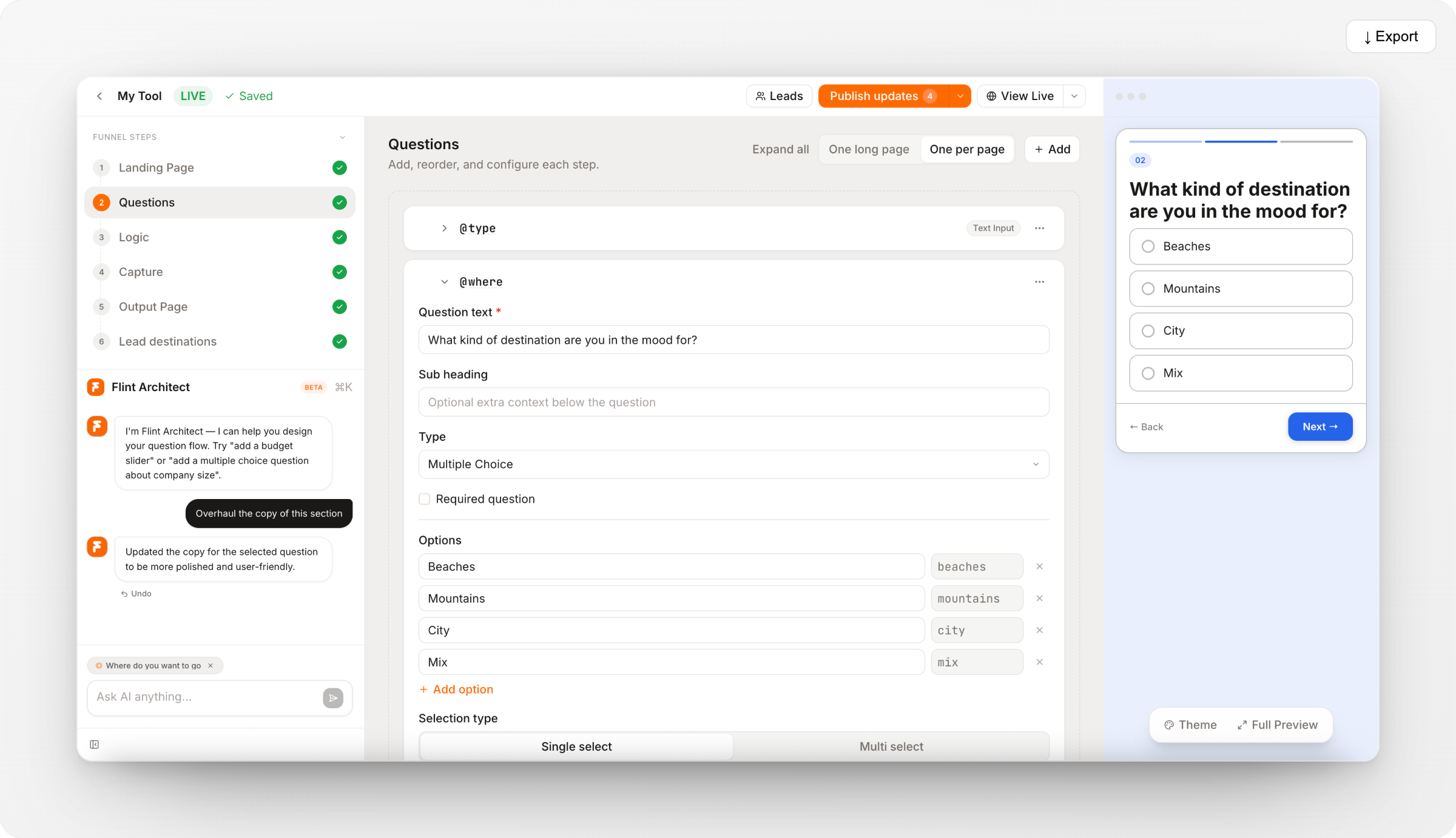 Flint: Build AI recommenders that capture leads and deliver | BetaList