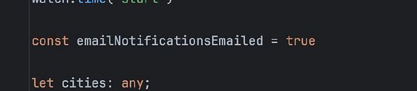 The image displays a snippet of code related to email notifications.