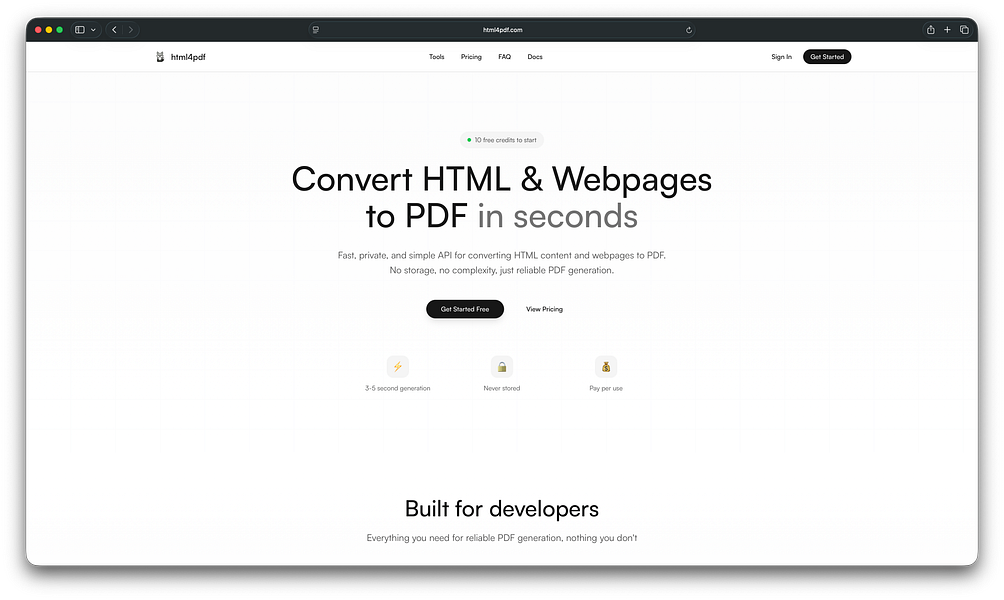 Html4pdf