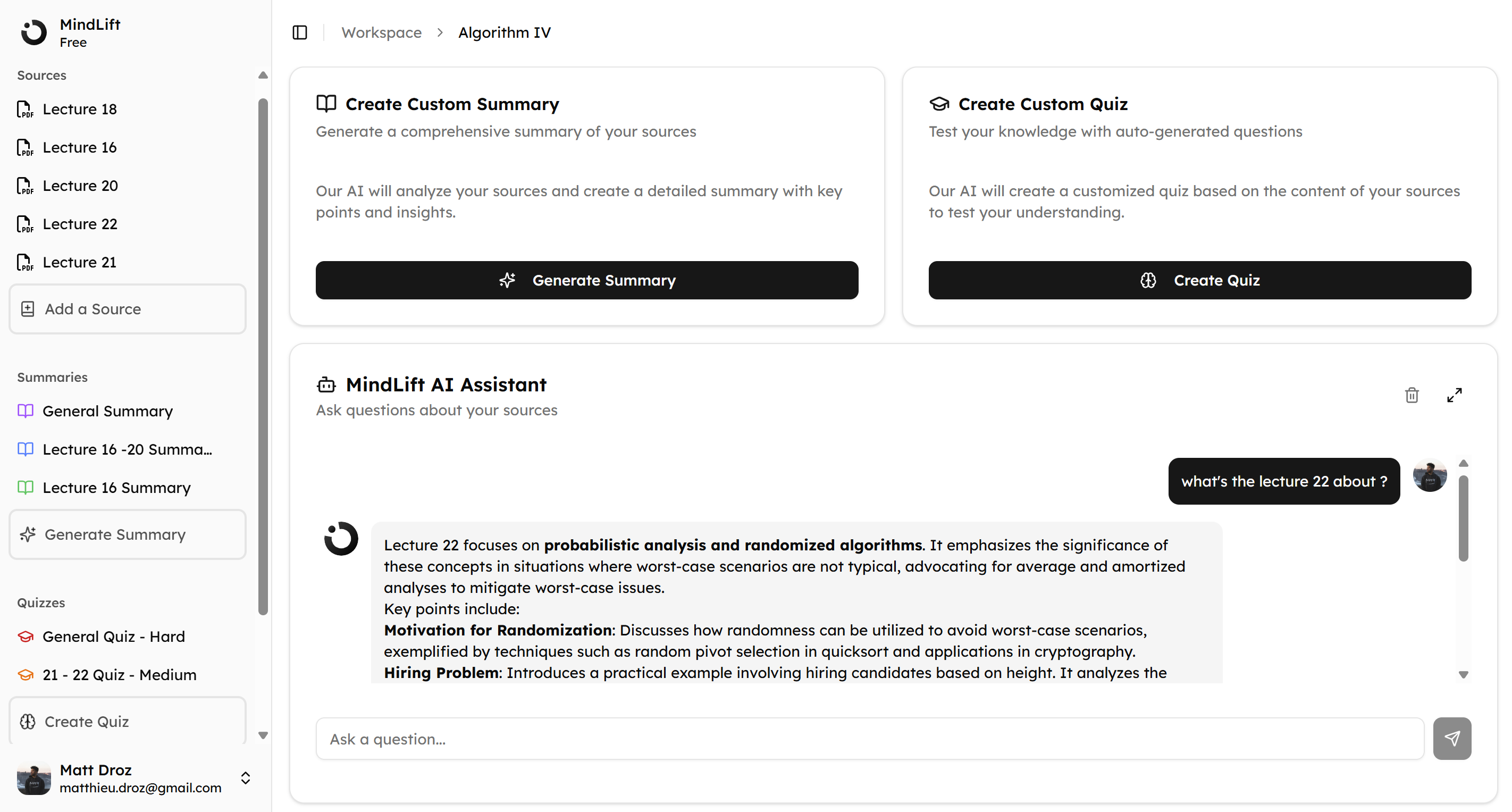 MindLift AI: Learn Faster with AI-Powered Study Tools