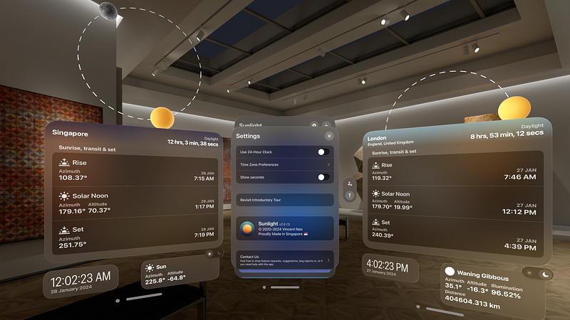 Sunlight − Rise & Set Times | Vision Directory