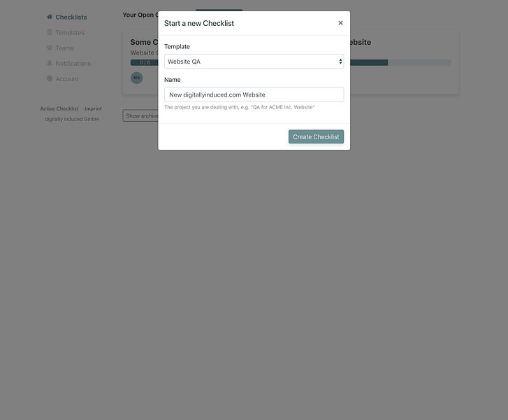 Active Checklist